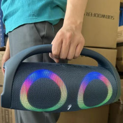 Altavoz Bluetooth de alta potencia de 100W, portátil, RGB, luz colorida, resistente al agua, Subwoofer inalámbrico, estéreo envolvente 360, TWS, FM, Boombox
