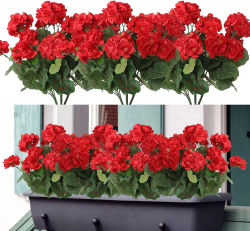 1/5 Uds planta Artificial flor de Begonia de seda arco de jardín al aire libre protección UV boda novia hogar bonsai fiesta de Navidad regalo Diy