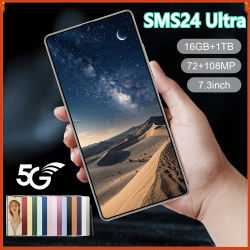 2026 Smartphone 5G para SMS24 Ultra 7.3HD teléfono móvil Android 14 72MP + 108MP 22G + 2TB 7800mAh teléfonos móviles desbloqueados Dual Sim