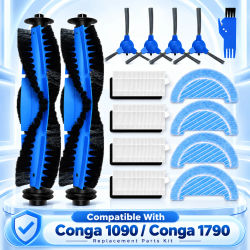 Repuesto para Cecotec Conga 1090 1790 Titanium Ultra Robot repuestos de aspiradora accesorios Cepillo Lateral principal filtro Hepa trapo de fregona