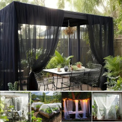 Red de Jardín Multifuncional, Red de Protección Contra Mosquitos y Pájaros, Red de Protección para Plantas, para Terraza, Patio Trasero, Porche, Decoración de Bodas en Interiores