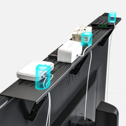 Estante plegable para Monitor de ordenador, decodificador de TV, soporte para pantalla de Monitor, enrutador, soporte remoto, almacenamiento, estante superior para TV