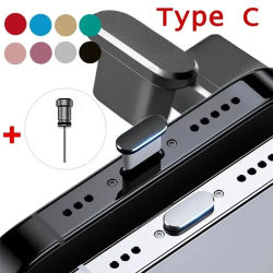 Juego de tapones antipolvo para teléfono tipo C, puerto USB tipo C y conector Jack para auriculares de 3,5mm para Samsung, Huawei, Xiaomi, iPhone, ipad, Apple Airpods