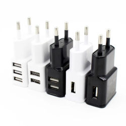 Adaptador de CA Universal, cargador USB de 5V voltios, convertidor de corriente de 5V 2A, CA a CC de 220V a 5V, cargador de teléfono para electrónica