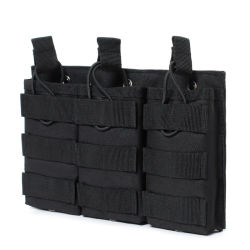 Bolsa Táctica para Cargadores de Nailon 1000D para Airsoft AK 5.56mm M4 AR, Accesorios de Caza, Bolsa para Cargadores Simple/Doble/Triple