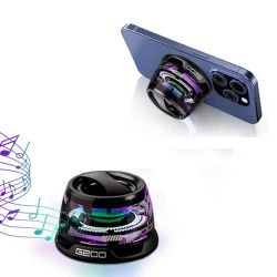 Altavoz Bluetooth portátil G200 RGB iluminación altavoz magnético BT5.3 Mini caja de sonido 7 horas de reproducción soporte para teléfono
