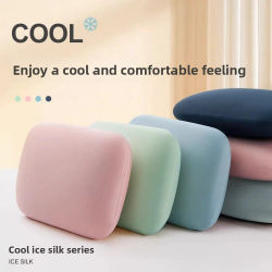 Almohada de esponja portátil para siesta, almohada suave para el cuello de Color macarrón, soporte Cervical multifunción, almohada para dormir de viaje y oficina
