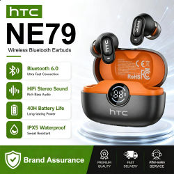 Auriculares HTC NE79 con Traducción en Tiempo Real, Bluetooth, Música HiFi, Llamadas HD, Reducción de Ruido, Auriculares Inalámbricos con Pantalla LED y Micrófono