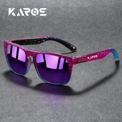 KAROS Gafas de sol polarizadas de estilo retro con filtro UV400 Construcción duradera para hombres y mujeres Perfecta para conducir y viajes por carretera largos