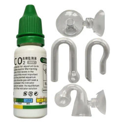 Solución indicadora de CO2 para acuario, Monitor a largo plazo para pecera de 15ml, prueba de CO2, líquido de PH para plantas acuáticas (usado con comprobador de caída)
