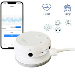 Estetoscopio electrónico inalámbrico Bluetooth, estetoscopio Digital recargable, compatible con sonidos de corazón y pulmones, intercambio de datos