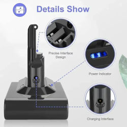 Para aspiradora de mano Dyson V8 Absolute inalámbrica 4800mAh-12800mAh 21,6 V -v8 batería recargable de iones de litio