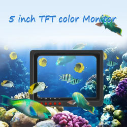 Kit de Cámara con Monitor SY5A 4K de 5 Pulgadas con DVR, Cámara de Pesca Submarina Portátil con Cable de 20M y Visión Nocturna para Pesca en Mar/Río/Hielo