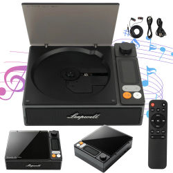 Reproductor de CD de audio Bluetooth cuadrado retro multifuncional de segunda generación, reproductor de CD con 7 modos de reproducción, audio de alta definición y funciones Bluetooth.