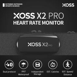 XOSS X2 Pro Sensor de ritmo cardíaco registro independiente correa para el pecho Monitor HRM Bluetooth ANT + salud Fitness Sensor inteligente para bicicleta