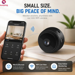 Cámara de Seguridad IP WiFi HD 1080P para Interiores, Monitor de Vigilancia Inalámbrico para el Hogar con Función de Audio, Dispositivo de Monitoreo y Protección de Video para el Hogar
