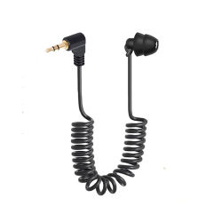 Auriculares con resorte de 3,5mm, cascos Bluetooth de un solo lado, intrauditivos, graves pesados, auriculares con cable para teléfono móvil, ordenador MP3