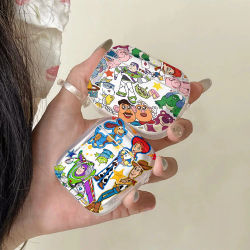 Funda de Silicona Translúcida con Diseño de Woody de Toy Story para Airpods 4 3 Pro 2 1, Fundas Protectoras para Auriculares Inalámbricos Pro2