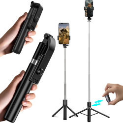 Palo de Selfie telescópico portátil con Bluetooth para fotografía en vivo y viajes, un práctico dispositivo para tomar fotografías