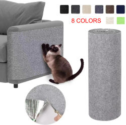 Alfombra autoadhesiva para rascar gatos, alfombra recortable para gatos, alfombra para rascar gatos, pared de esquina, Protector de muebles para sofá y rascar DIY