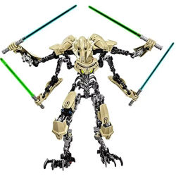 Figura de acción de anime de 32 cm Ksz714 Star Toy, robot Grievous con empuñadura de sable de luz, modelo de combate, regalos de construcción