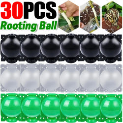 Bola de enraizamiento de plantas, caja de cultivo de raíces de propagación de alta presión, equipo de cría de bola de injerto de corte reutilizable para jardín, 5/30 Uds.