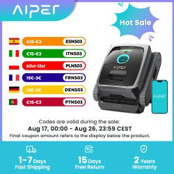 Robot Limpiador de Piscinas Inalámbrico AIPER Scuba V3 AI Vision Reacondicionado, Base de Carga Inalámbrica, Ligero, Filtro de Micromalla Multicapa, Estacionamiento Inteligente, Caja Abierta