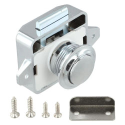 Pestillo de botón pulsador para coche Camper, cerradura de captura, RV, caravana, barco, cajón, puerta de gabinete, perilla de pestillo, muebles