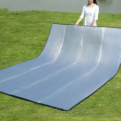 Estera de Camping, manta de papel de espuma, estera de papel de espuma aislante de aluminio, almohadilla para dormir, tienda térmica para exteriores, huella reflectante del calor