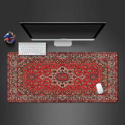 Alfombrilla de ratón persa grande Xxl, alfombra grande para oficina, alfombrillas para ratón, alfombra para Gamer, accesorios de escritorio, alfombrillas para mesa de ordenador, velocidad de la