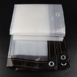 Película de PE transparente de 0,1mm, lona impermeable para plantas de balcón, mantener el calor, muebles de jardín, pérgola, cubierta de lluvia, toldos