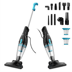 Aspiradora con Cable INSE R3S, Cable de 6 Metros, Escoba Eléctrica de Gran Capacidad 0.8 L, Múltiples Accesorios, para Pisos Duros y Pelo de Animales