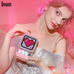 Divoom Ditoo-Pro Altavoz Mini Retro Pixel Art Bluetooth Reloj despertador portátil DIY Tablero de pantalla LED Lindo regalo Vintage rsirsi 자