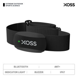 XOSS X2 Correa para el pecho Monitor de ritmo cardíaco para ciclismo, correr, senderismo, Bluetooth ANT+, inalámbrico, salud, Fitness, Sensor inteligente para bicicleta