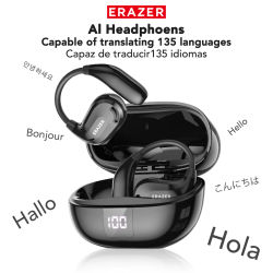 ERAZER XT66PRO auriculares Bluetooth ASMR auriculares DIY APP AI traductor auriculares inalámbricos 13 horas de pantalla de larga duración