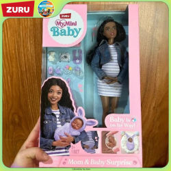 Zuru My Mini Baby, Muñeca Embarazada y Bebé Sorpresa, Juego de Imitación con Accesorios Completos para Coleccionistas