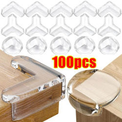 Protector de borde de silicona de seguridad para bebés, cubierta protectora de borde de esquina de la Mesa anticolisión transparente suave para niños