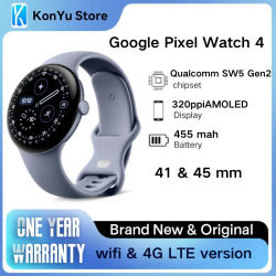 Nuevo Google Pixel Watch 4 WIFI/LTE versión 41mm y 45mm Qualcomm SW5 Gen 2 AMOLED SmartWatch