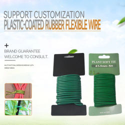Jardinería plantas reutilizables alambre suave jardín corbata Flexible suave jardín corbata recubierta torcida lazos de goma herramienta de jardín para verduras