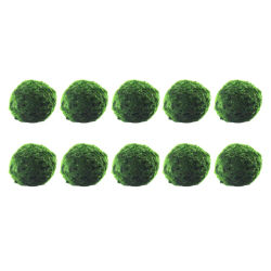Bolas de algas hidropónicas para cultivo de agua, plantas de acuario para tanque de camarones, adorno de bonsái, suministros decorativos para pecera, 10 Uds.