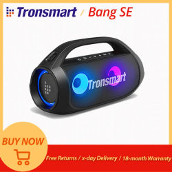 Altavoz portátil Tronsmart Bang SE con Bluetooth 5.3, tiempo de reproducción las 24 horas, mango portátil, para acampar, fiesta