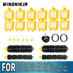Piezas de repuesto para iRobot Roomba serie 700, 750, 770, 780, 790, accesorios para aspiradora, cepillo lateral de repuesto, filtro HEPA