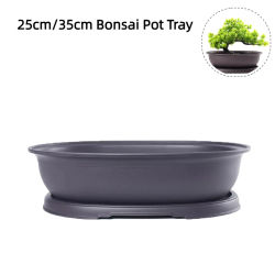 Macetas de plástico de imitación de arcilla púrpura para plantas, macetas para jardín, paisaje, bonsái, bandejas, macetero cuadrado Rectangular