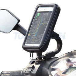 Soporte impermeable para teléfono de bicicleta, funda para manillar de motocicleta, bolsa para iPhone 15 Pro Max 14, Samsung, soporte para teléfono para bicicleta