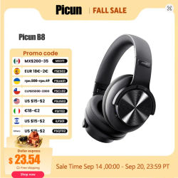 Picun B8 auriculares Bluetooth 120H de reproducción auriculares inalámbricos Bluetooth modo 3EQ llamadas manos libres de baja latencia auriculares sobre la oreja