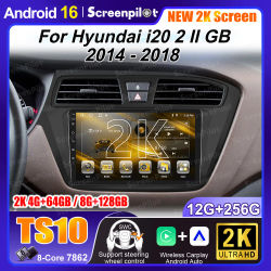 Android 16 para Hyundai I20 2 II GB 2014 - 2018 Pantalla Monitor TV Multimedia Autoradio Navegación Estéreo Radio GPS Reproductor de Video