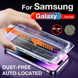 Protector de pantalla para Samsung Galaxy S24 S23 S22 Plus Ultra S24Ultra 5G, vidrio templado para teléfono con Kit de instalación, elimina la explosión