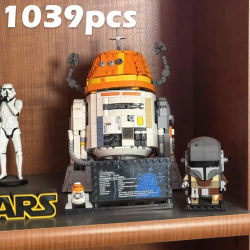 1039 Uds. Guerra espacial pequeño C1-10P de hierro astronauta técnico Robot bloques de construcción juguete regalos de navidad y cumpleaños
