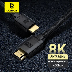 Cable Baseus 8K compatible con HDMI para Xiaomi Mi Box 8K/60Hz 4K/120HZ 48Gbps Cable Digital para PS5 PS4 portátil TV Monitor proyectores