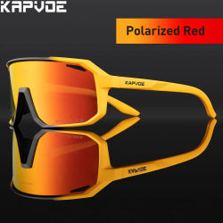 Kapvoe gafas de ciclismo para hombre, gafas de sol para ciclismo MTB UV400 polarizadas con marco para miopía incorporado, gafas para bicicleta, gafas para deportes al aire libre